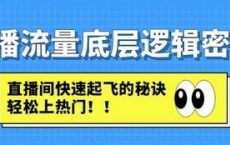 [阿里云盘]直播流量底层逻辑密码：直播间快速起飞的秘诀，轻松上热门[免费在线观看][免费下载][夸克网盘][技能培训]